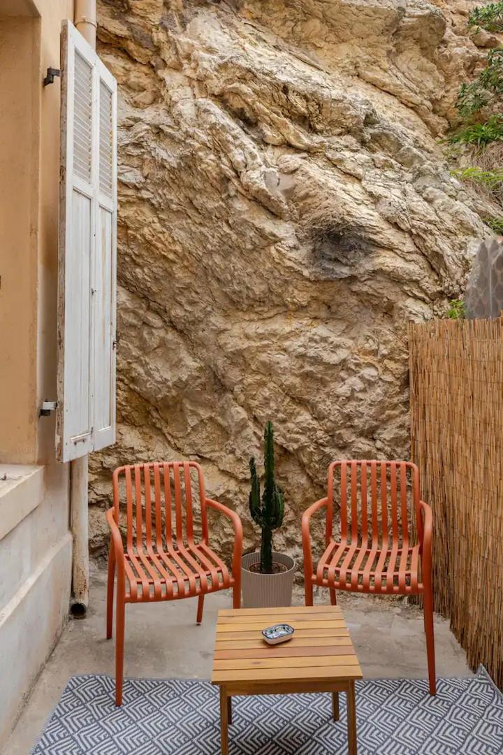 "La Baigneuse" Vallon Des Auffes Marseille Exterior photo