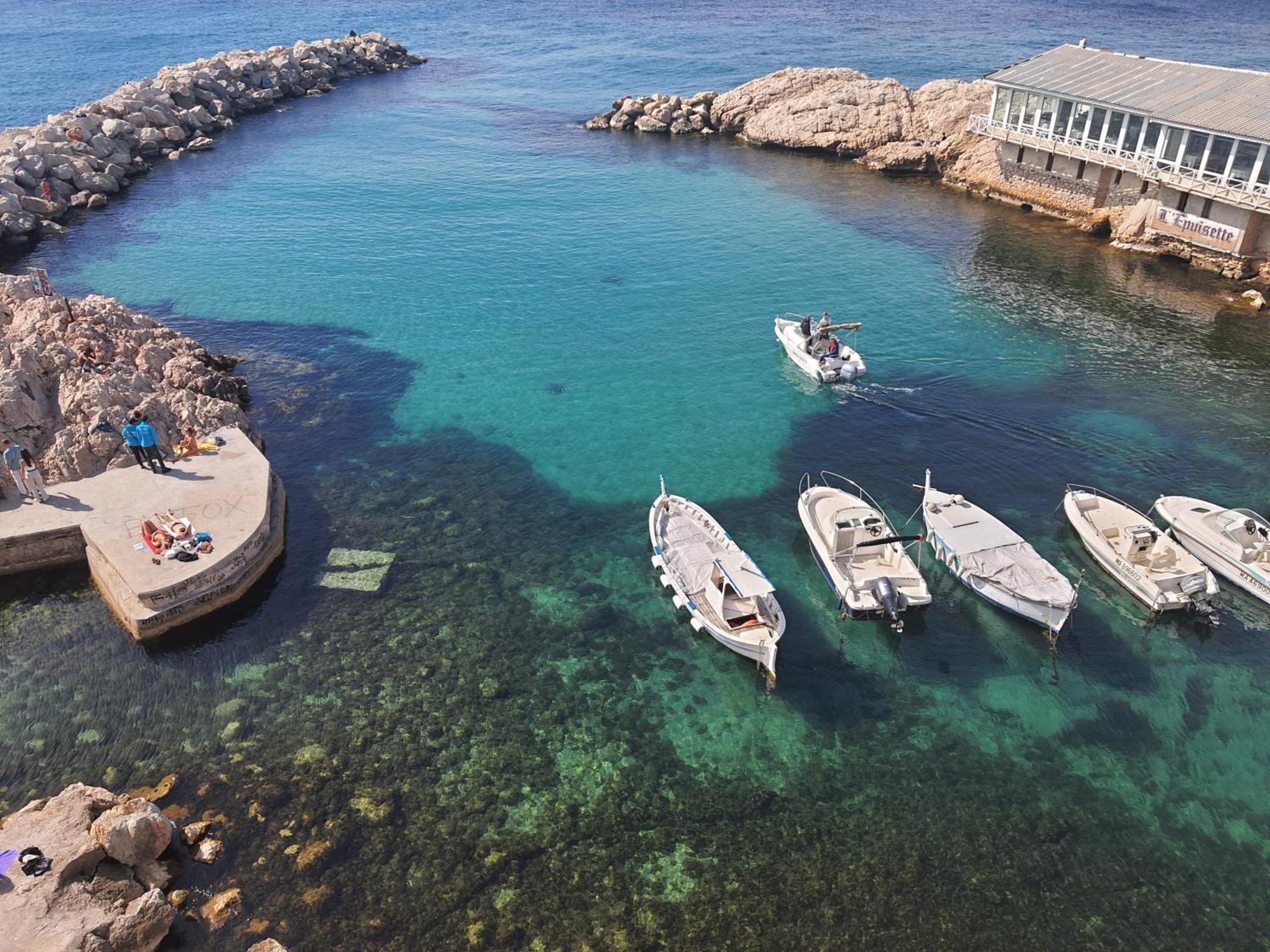 "La Baigneuse" Vallon Des Auffes Marseille Exterior photo